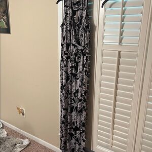 Black and White Paisley Jumpsuit